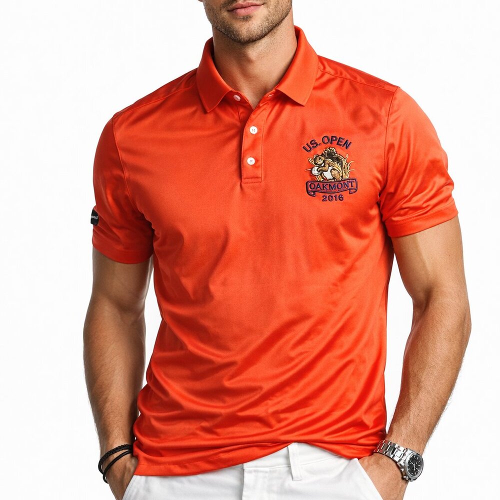 RLX Ralph Lauren Golf Polo U.S. Open Oakmont 2016 Performance Shirt Mens Medium